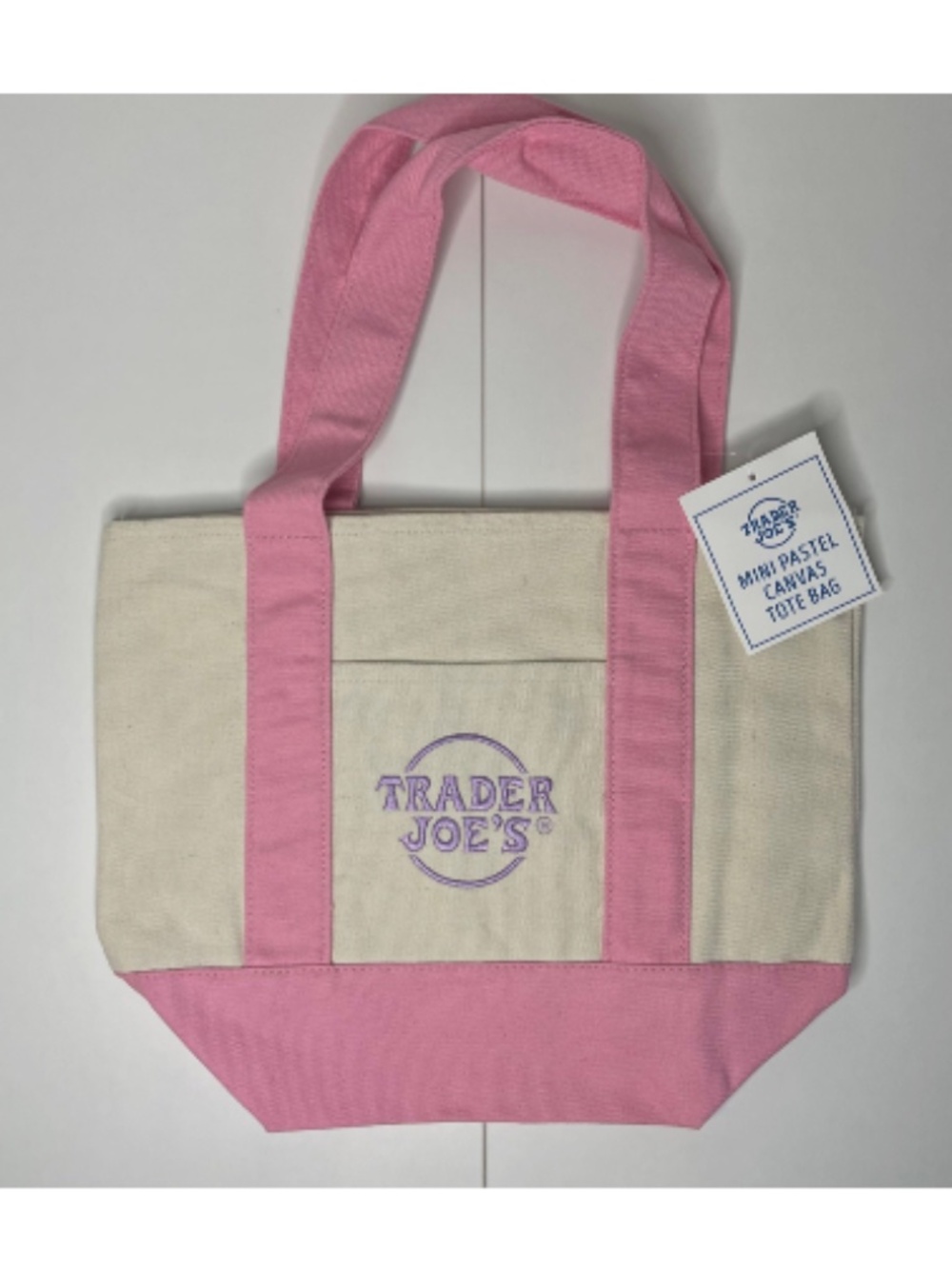 Trader Joes Pastel Mini Tote